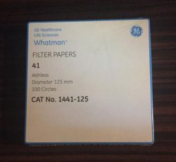 کاغذ صافی grade 41 , با قطر 125mm ساخت کمپانی whatman